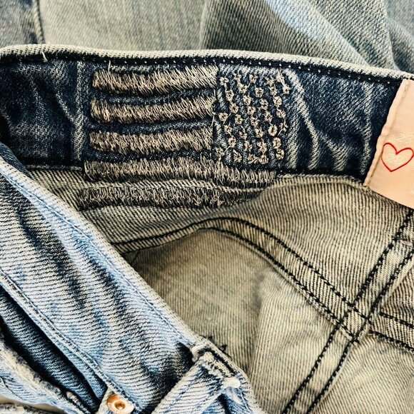 Revice Denim Lolita Two Tone Distressed Hem Jeans Womens Size 28 - Picture 12 of 14